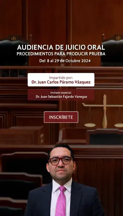 Audiencia de Juicio Oral Dr. Juan Carlos Páramo Vázquez