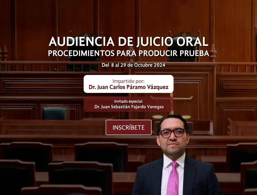 Audiencia de Juicio Oral Dr. Juan Carlos Páramo Vázquez